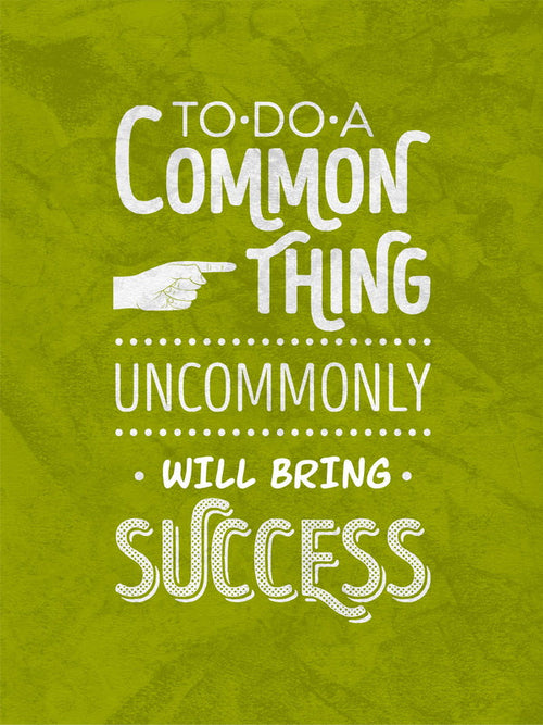 Poster Hub To Do A Common Thing Art Decor
