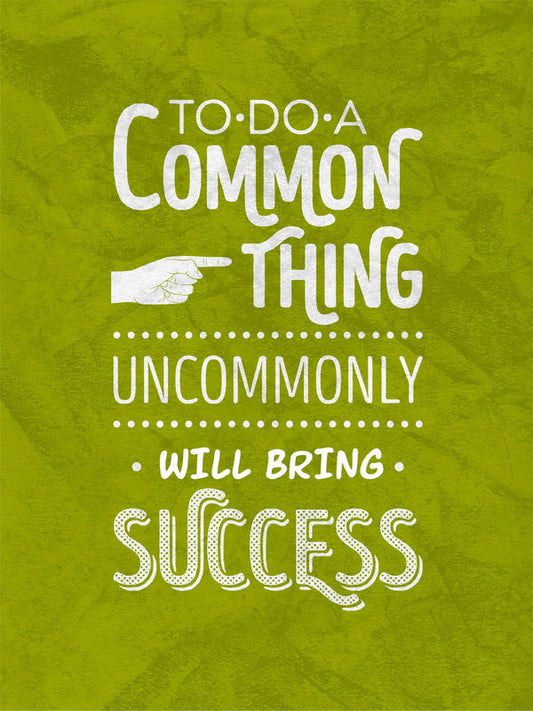 Poster Hub To Do A Common Thing Art Decor