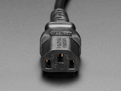Power Cord Cable w/ 3 Conductor PC Power Connector Socket [US STYLE] [Discontinued] by The Pi Hut - The Pi Hut