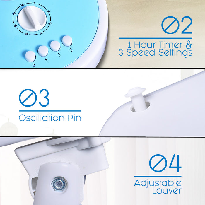 Desk Fan 12" with Oscillation & Timer (PPTF303) - PowerPacSG