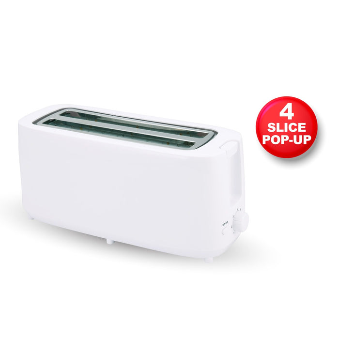 PowerPac 4 Slice Pop-up Bread Toaster (PPT04)
