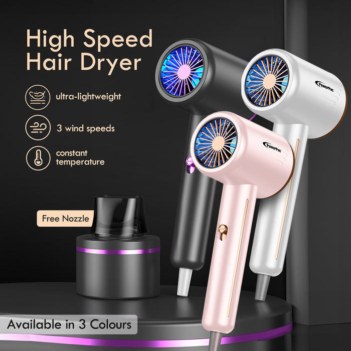 PowerPac High Speed Hair Dryer 1300W (PPH1200A) Pink