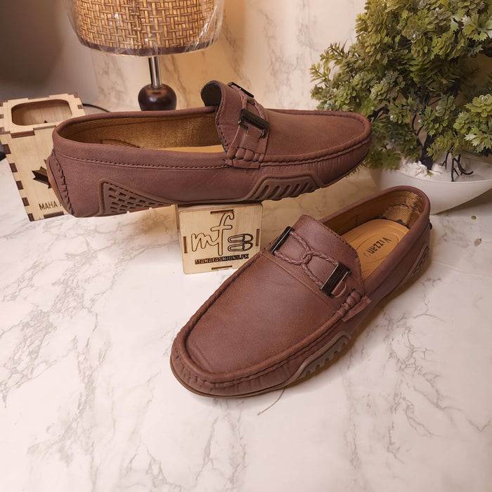 Premium Brown Loafers - Maha fashions -  Men Footwear