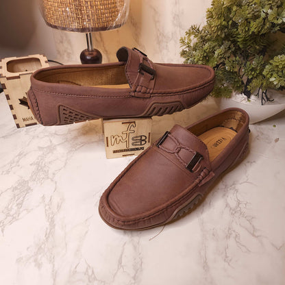 Premium Brown Loafers - Maha fashions -  Men Footwear