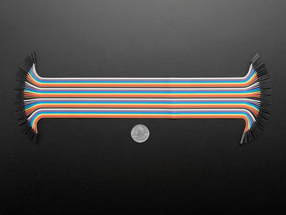 Premium Female/Female Jumper Wires - 40 x 12" (300mm) by The Pi Hut - The Pi Hut