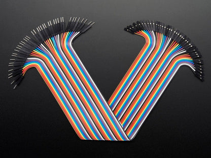Premium Female/Male 'Extension' Jumper Wires - 40 x 12" (300mm) by The Pi Hut - The Pi Hut