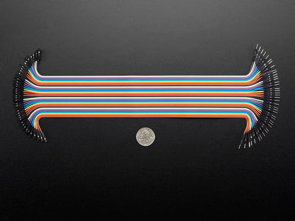 Premium Female/Male 'Extension' Jumper Wires - 40 x 12" (300mm) by The Pi Hut - The Pi Hut