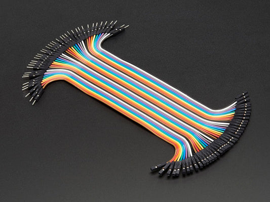 Premium Female/Male 'Extension' Jumper Wires - 40 x 6" (150mm) by The Pi Hut - The Pi Hut
