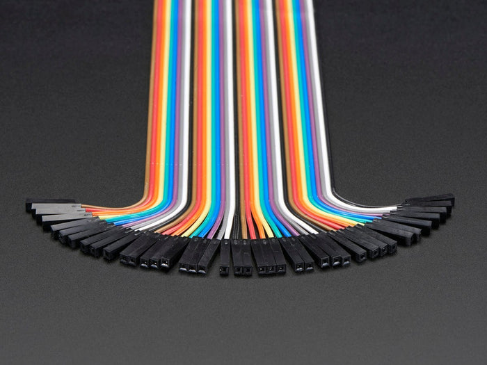 Premium Female/Male 'Extension' Jumper Wires - 40 x 6" (150mm) by The Pi Hut - The Pi Hut