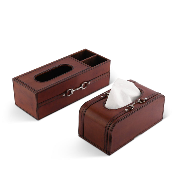 Premium Genuine Leather Bit Tissue Box [Online Only]