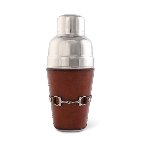 Premium Genuine Leather Equestrian Bit Cocktail Shaker [Online Only]