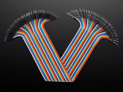 Premium Male/Male Jumper Wires - 40 x 12" (300mm) by The Pi Hut - The Pi Hut