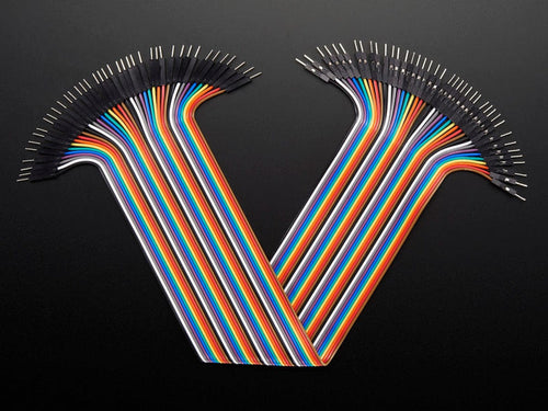 Premium Male/Male Jumper Wires - 40 x 12" (300mm) by The Pi Hut - The Pi Hut