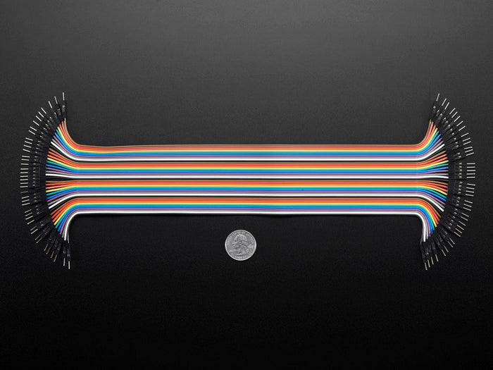 Premium Male/Male Jumper Wires - 40 x 12" (300mm) by The Pi Hut - The Pi Hut