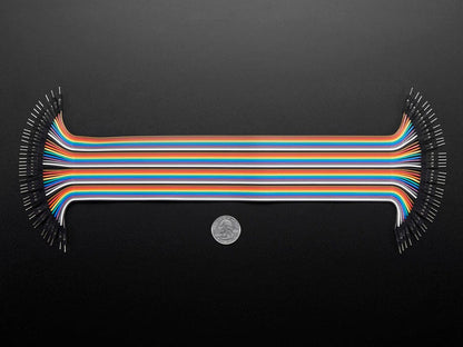 Premium Male/Male Jumper Wires - 40 x 12" (300mm) by The Pi Hut - The Pi Hut