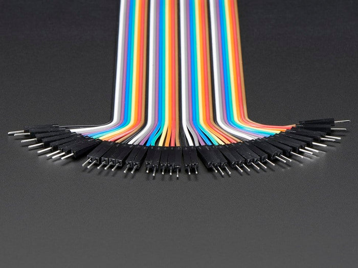Premium Male/Male Jumper Wires - 40 x 3" (75mm) by The Pi Hut - The Pi Hut