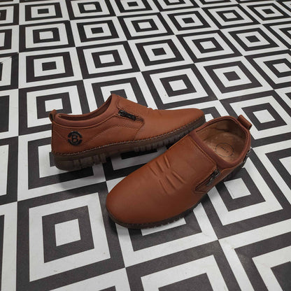 Premium Mustard Leather Casual Shoes - Maha fashions -  Men Footwear