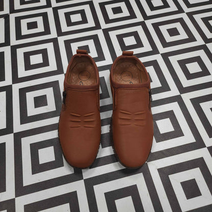 Premium Mustard Leather Casual Shoes - Maha fashions -  Men Footwear