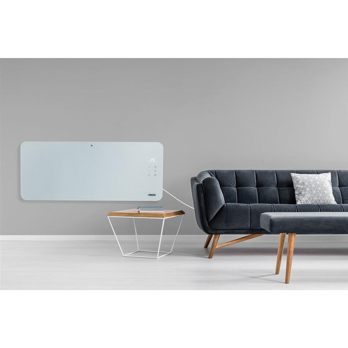 Princess 2000W Smart Glass Panel Heater - White | 01.348201.02.PRO – view 2