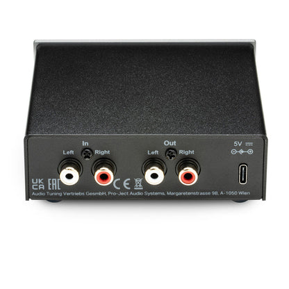 Pro-Ject Head Box E Micro-sized Headphone Amplifier Silver Silver
