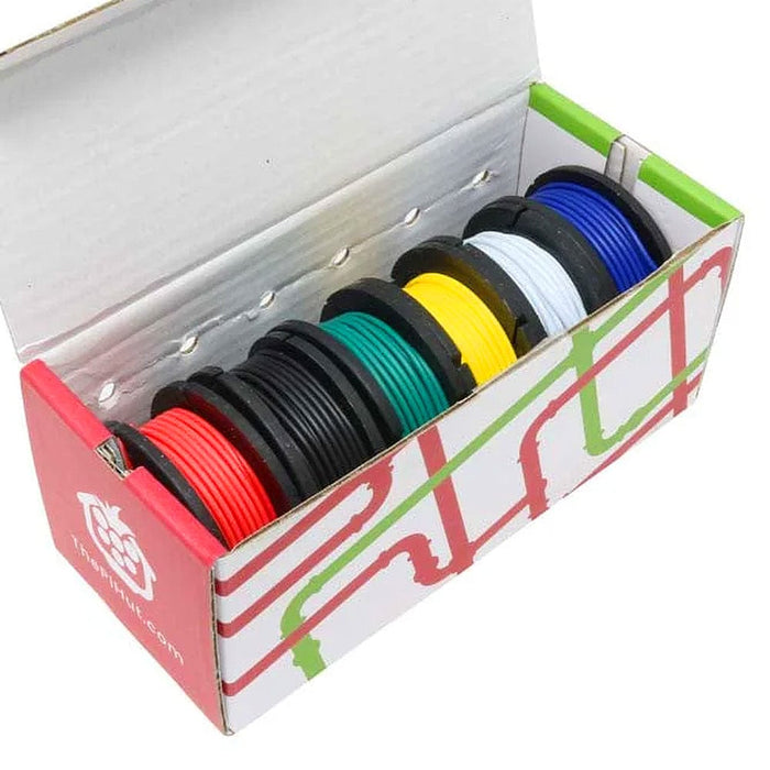 Prototyping Wire Spool Set - 6 Spool Solid Core by The Pi Hut - The Pi Hut