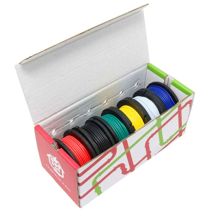 Prototyping Wire Spool Set - 6 Spool Solid Core by The Pi Hut - The Pi Hut