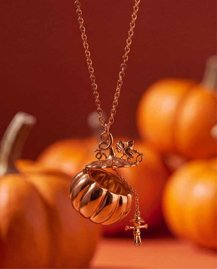 Pumpkin Patch Pumpkin Locket Necklace