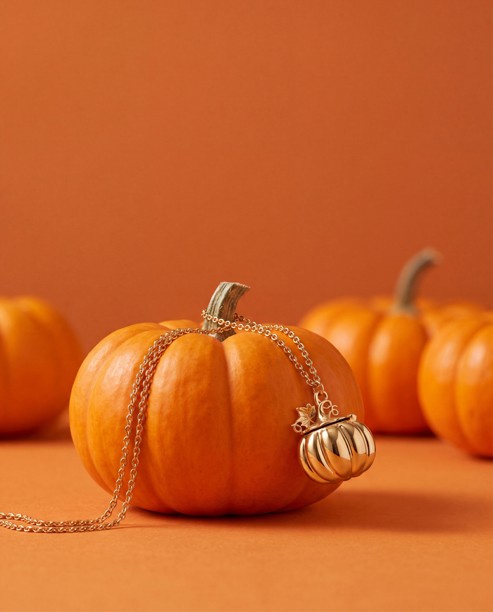 Pumpkin Patch Pumpkin Locket Necklace