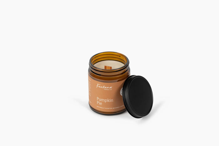 Pumpkin Pie Essential Oil Beeswax Jar Candle: Non-Toxic | Fontana Candle Co.