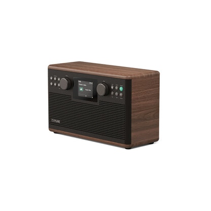 Pure Classic H6 DAB DAB+ FM Stereo Digital Radio with Bluetooth - Coffee Brown Walnut Brown