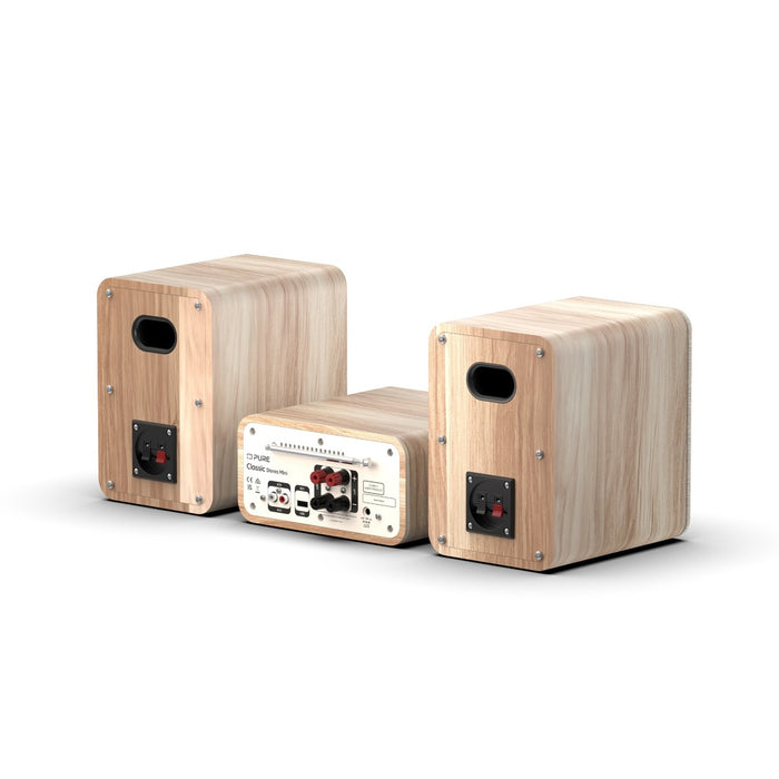 Pure Classic Stereo Mini DAB DAB+ FM Radio with Bluetooth CD Player Micro Stereo System Cotton White White