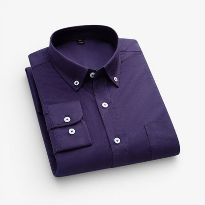 Pure cotton office work shirt - AntoniosClothing - Evergreen