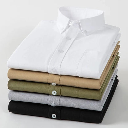 Pure cotton office work shirt - AntoniosClothing - Evergreen