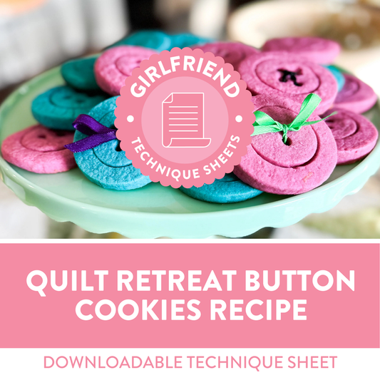 Quilt Retreat Button Cookies Recipe (Free Download)