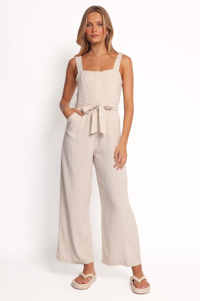 Petal and Pup USA PLAYSUITS Rachel Jumpsuit - Beige