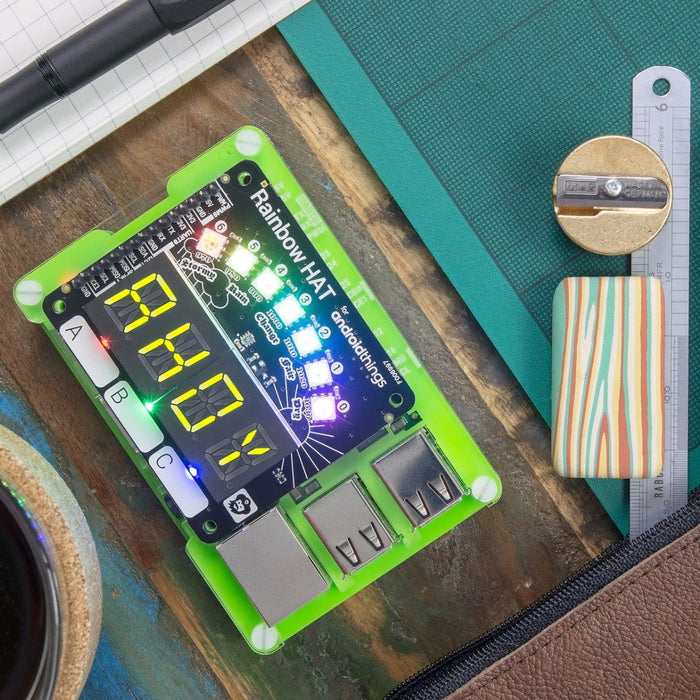 Rainbow HAT [Discontinued] by Pimoroni - The Pi Hut
