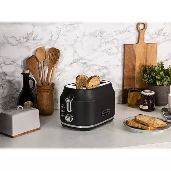 Rangemaster RMCL2S201BK Classic 2 Slice Toaster - Black Black