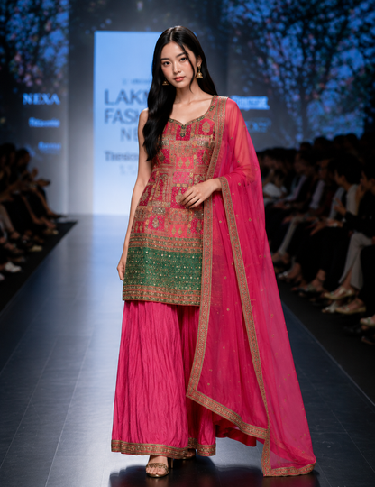 Rani Pink Sharara Set