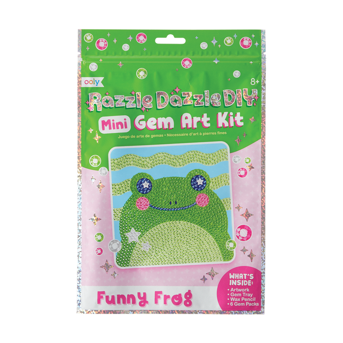 OOLY view of Razzle Dazzle DIY Gem Art Kit - Funny Frog in packaging