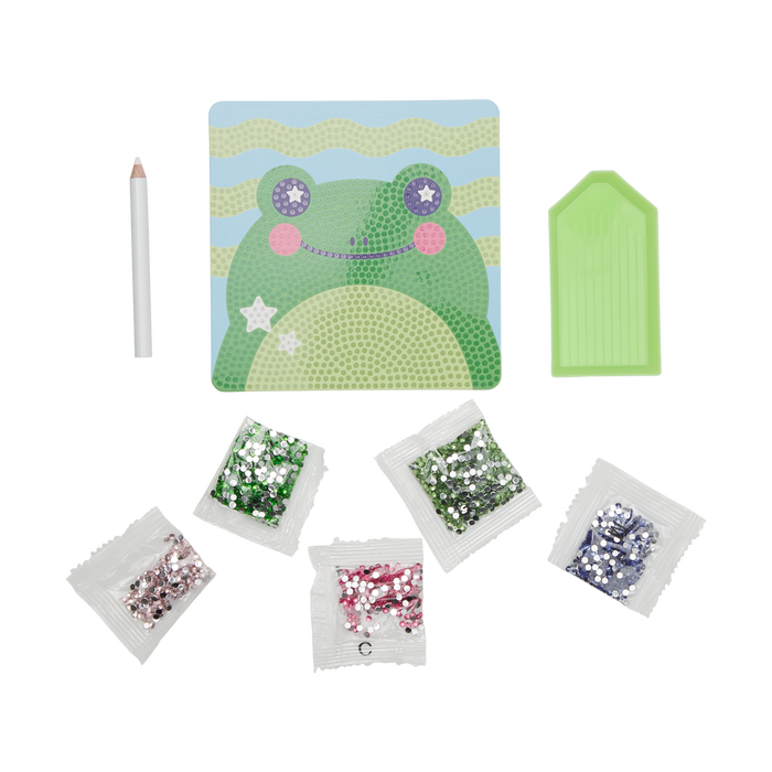 OOLY view of Razzle Dazzle DIY Gem Art Kit - Funny Frog contents