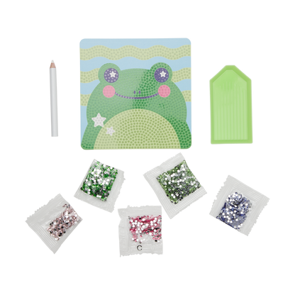 OOLY view of Razzle Dazzle DIY Gem Art Kit - Funny Frog contents