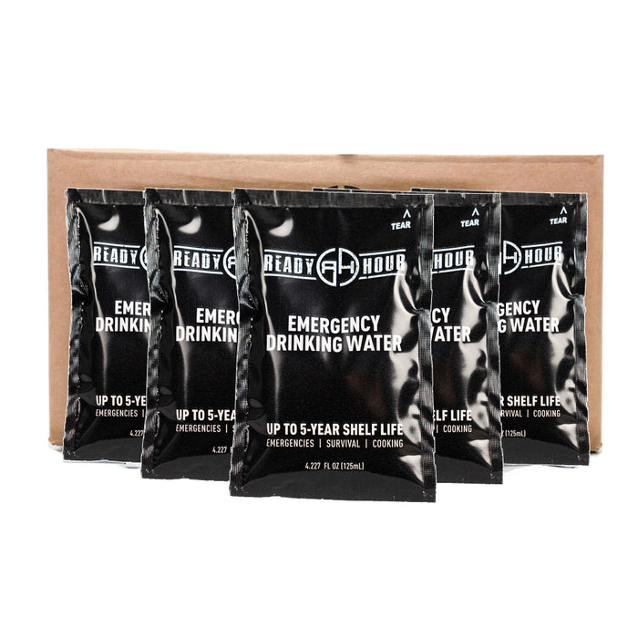 Ready Hour 1 Week Drinking Water Reserve: 256 Pouches (Over 8 Gallons)