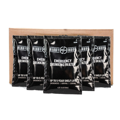 Ready Hour 1 Week Drinking Water Reserve: 256 Pouches (Over 8 Gallons)
