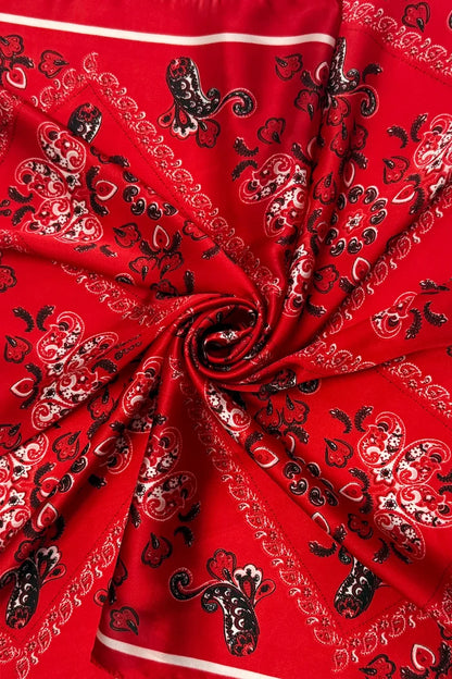 Red Paisley Diamond Wildrag Bandana