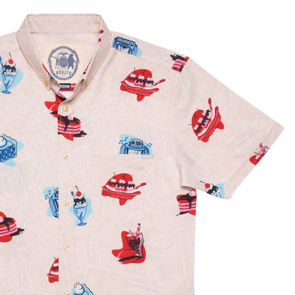 RSVLTS XS RSVLTS Short Sleeve Shirt Red, White, and Blue Plate Special – KUNUFLEX Short Sleeve Shirt