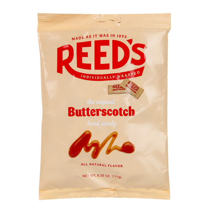 Reed's Butterscotch Candy 4oz Peg Bag - 12ct