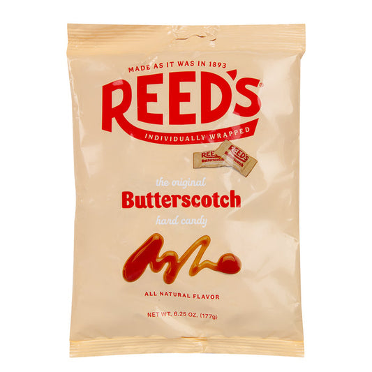 Reed's Butterscotch Candy 4oz Peg Bag - 12ct