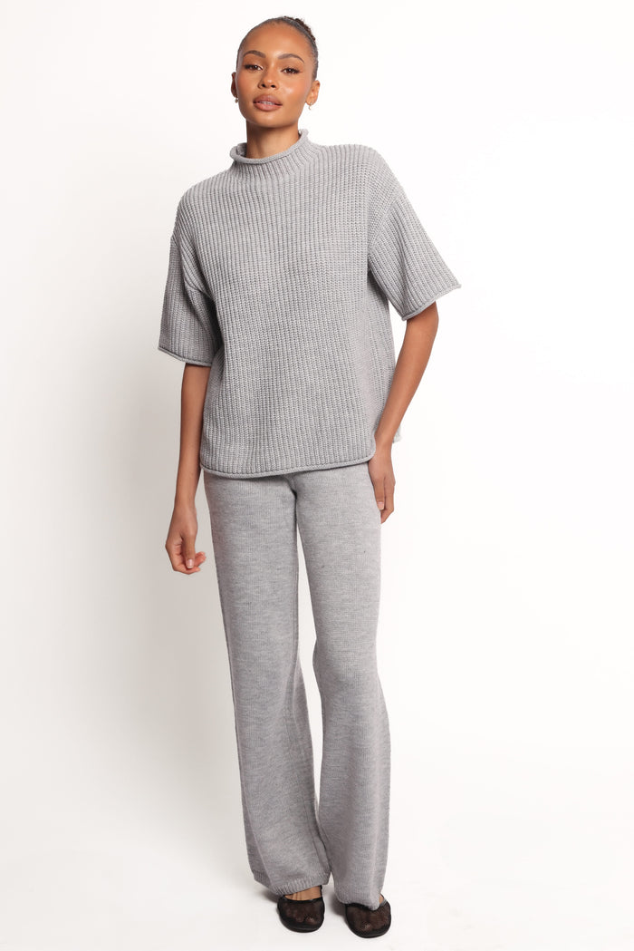 Petal and Pup USA SETS Remii Knit Pant Set - Grey