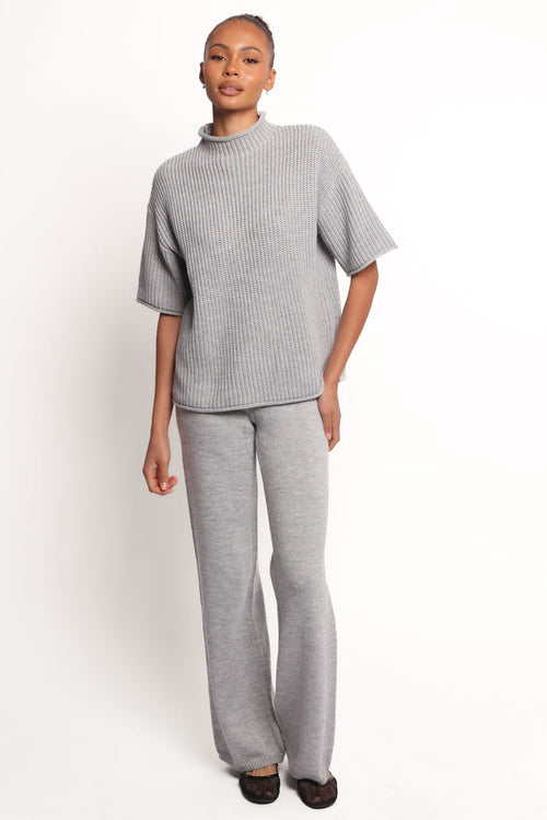 Petal and Pup USA SETS Remii Knit Pant Set - Grey