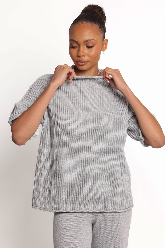 Petal and Pup USA SETS Remii Knit Pant Set - Grey